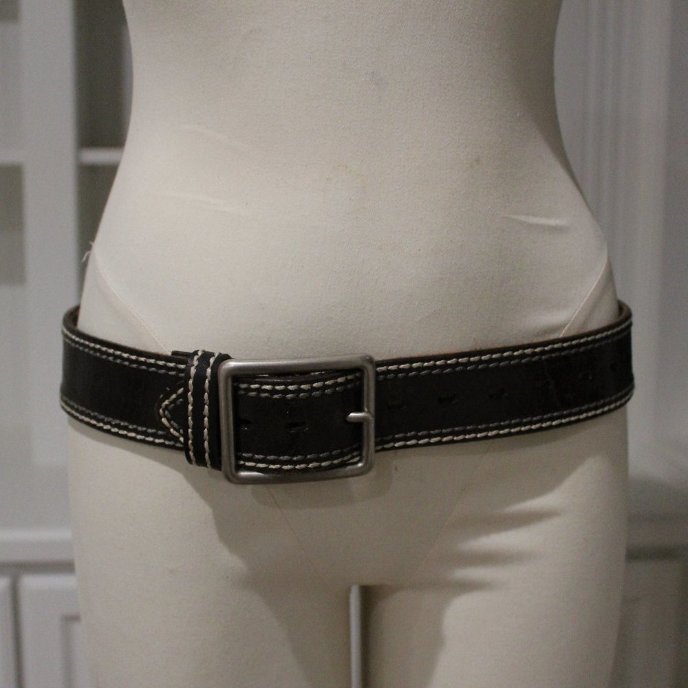 Bed Stu unisex brown genuine leather belt size 34 length 39.5